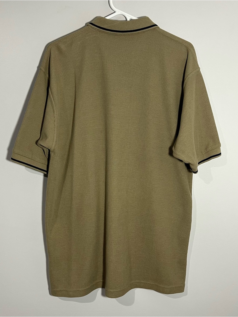 Vintage Aruba One Happy Island Olive Green Short Sleeve Polo Shirt Mens Large - Picture 5 of 6